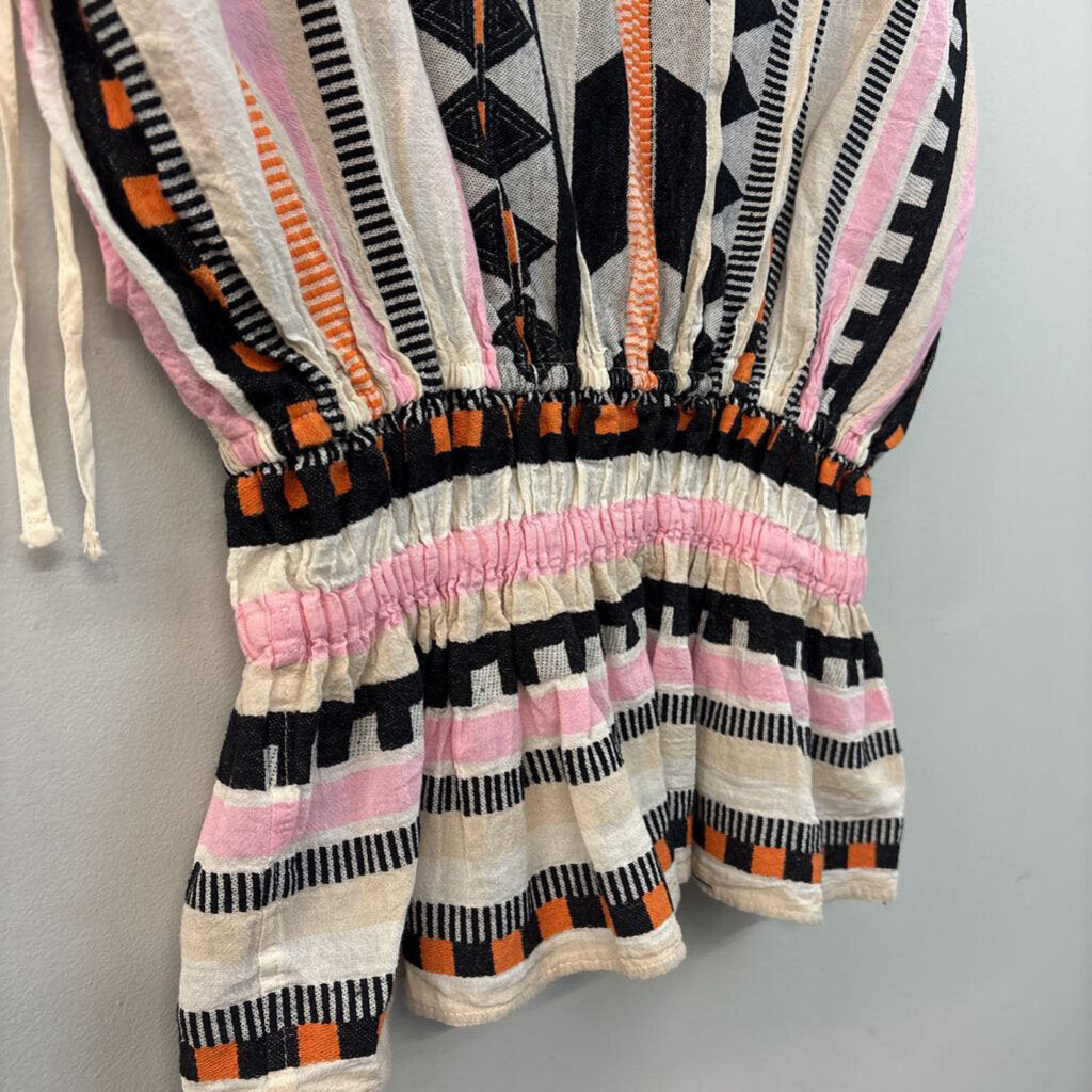 Devotion Twins Striped Cinched Top Small