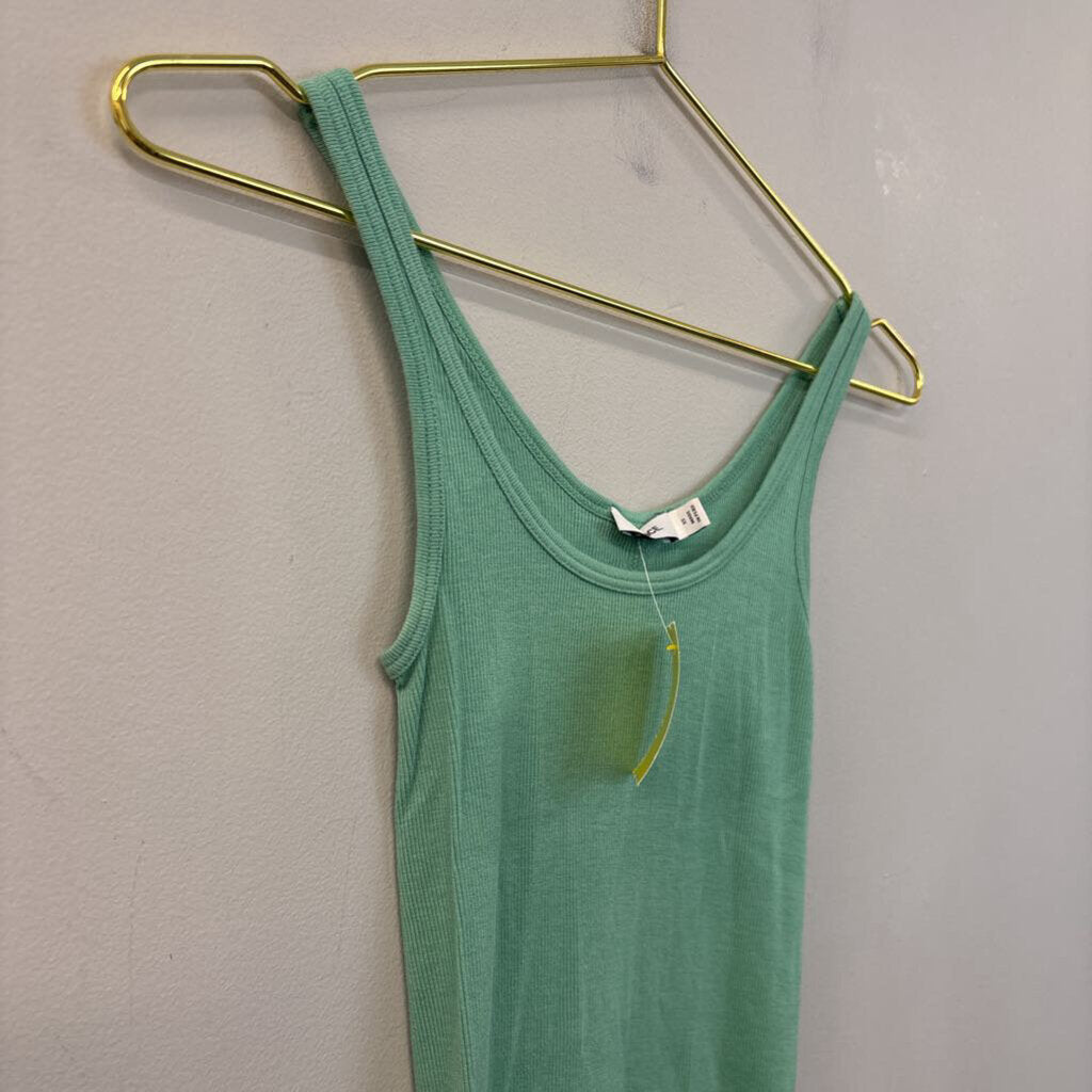 Vince Ribbed Scoop Neck Tank Top Extra Small