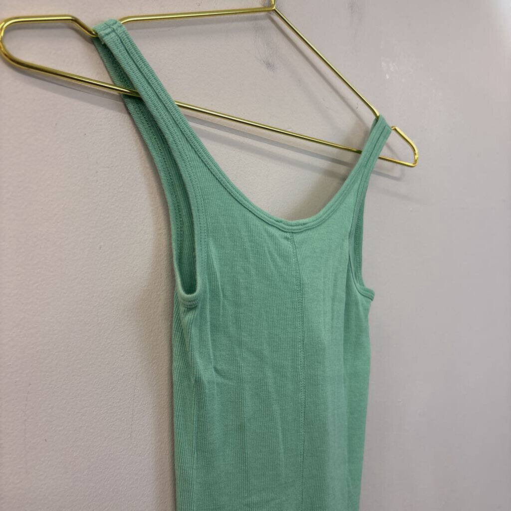 Vince Ribbed Scoop Neck Tank Top Extra Small