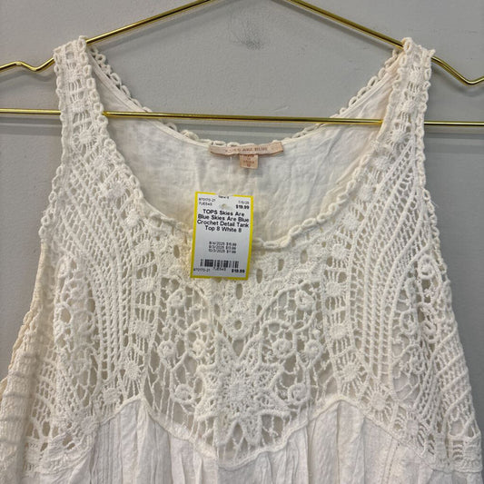Skies Are Blue Crochet Detail Tank Top 8