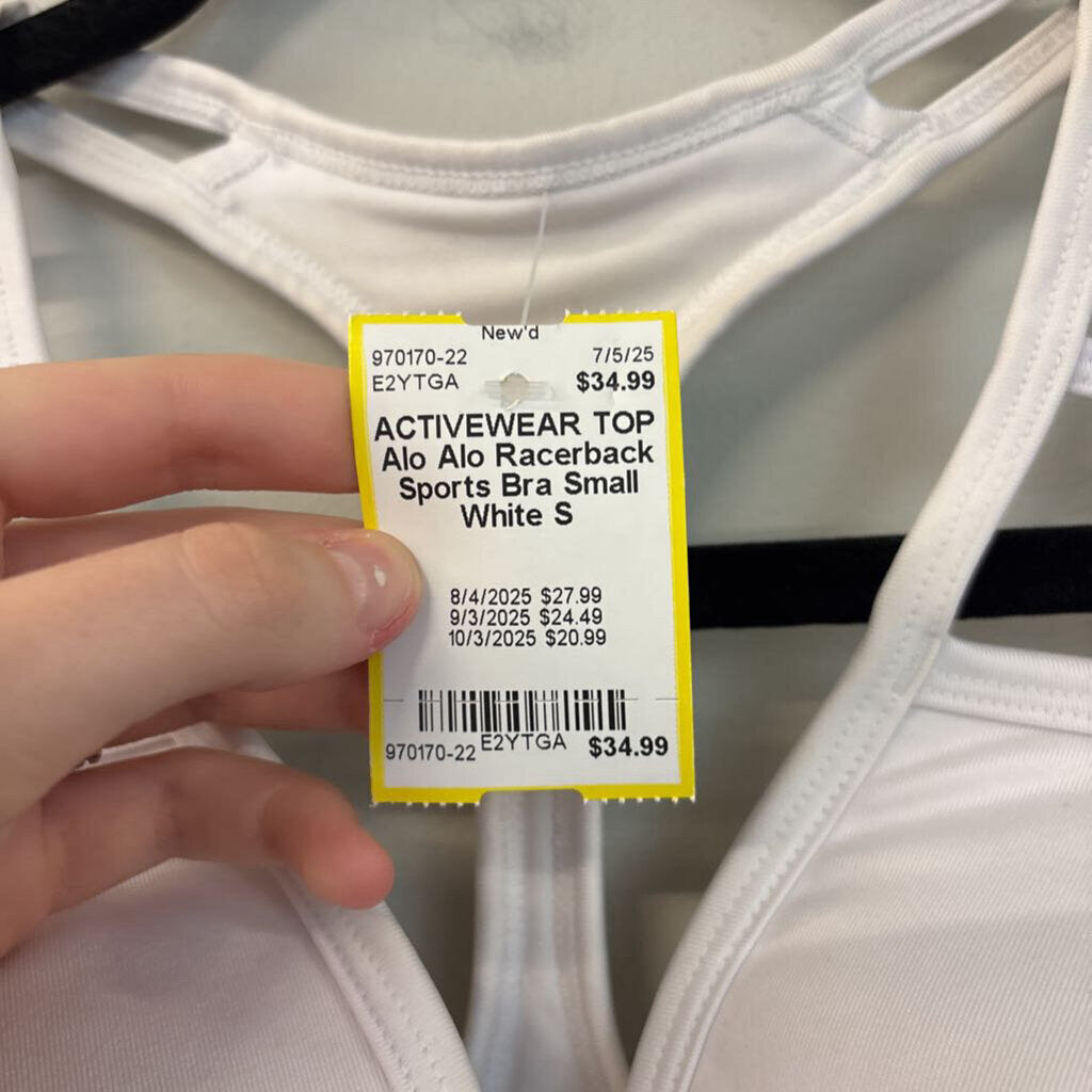 Alo Racerback Sports Bra Small