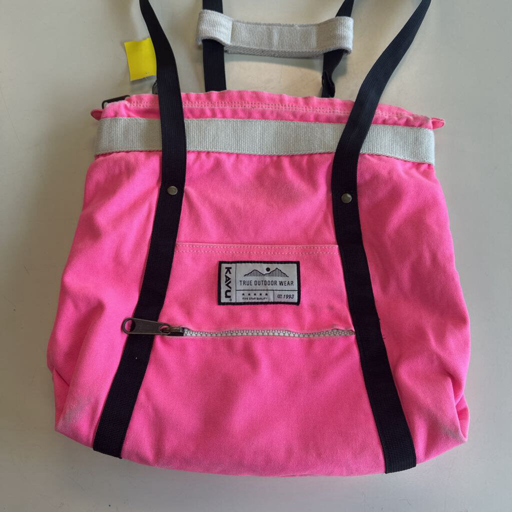 Kavu Hot Pink Canvas Backpack