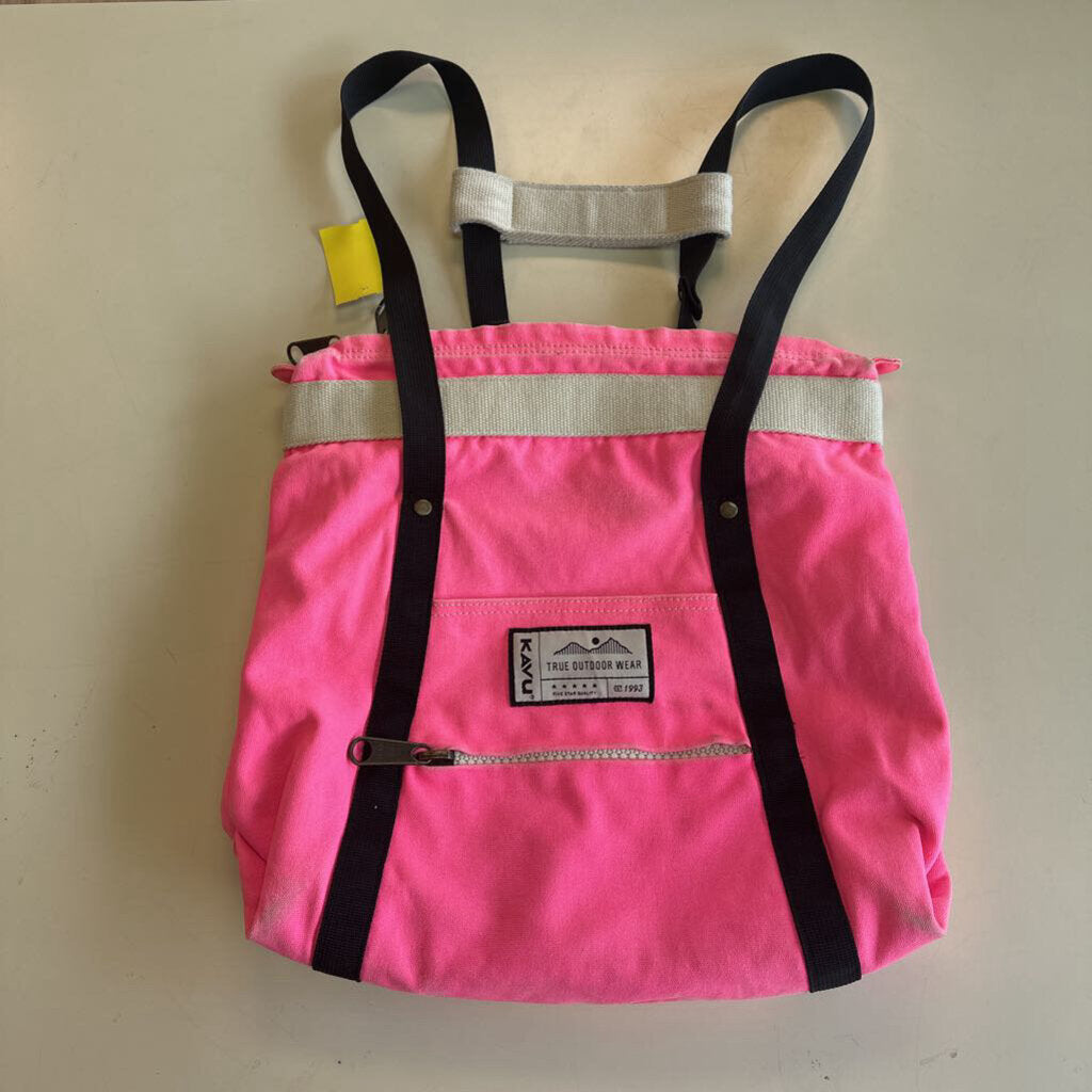 Kavu Hot Pink Canvas Backpack
