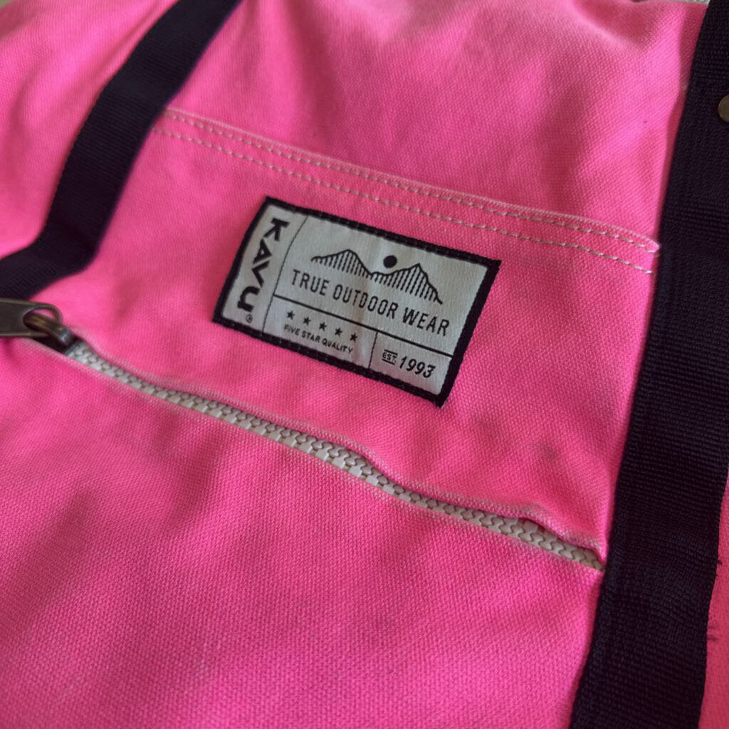 Kavu Hot Pink Canvas Backpack