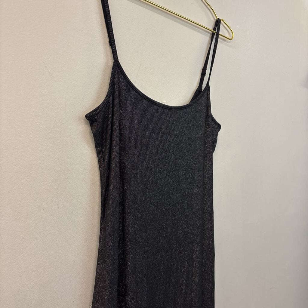 Skims Ribbed Metallic Stretch Maxi Dress 2X