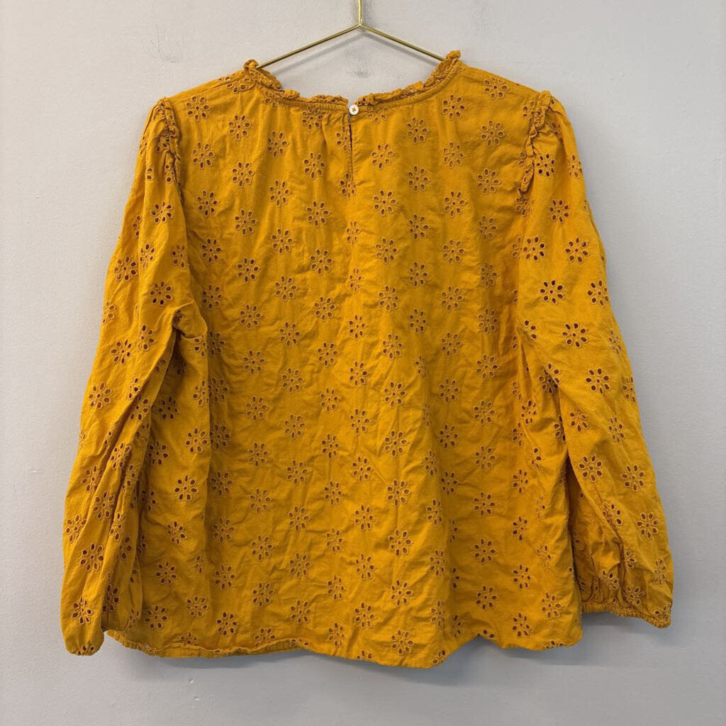 J. Crew Eyelet Long Sleeve Top Extra Large