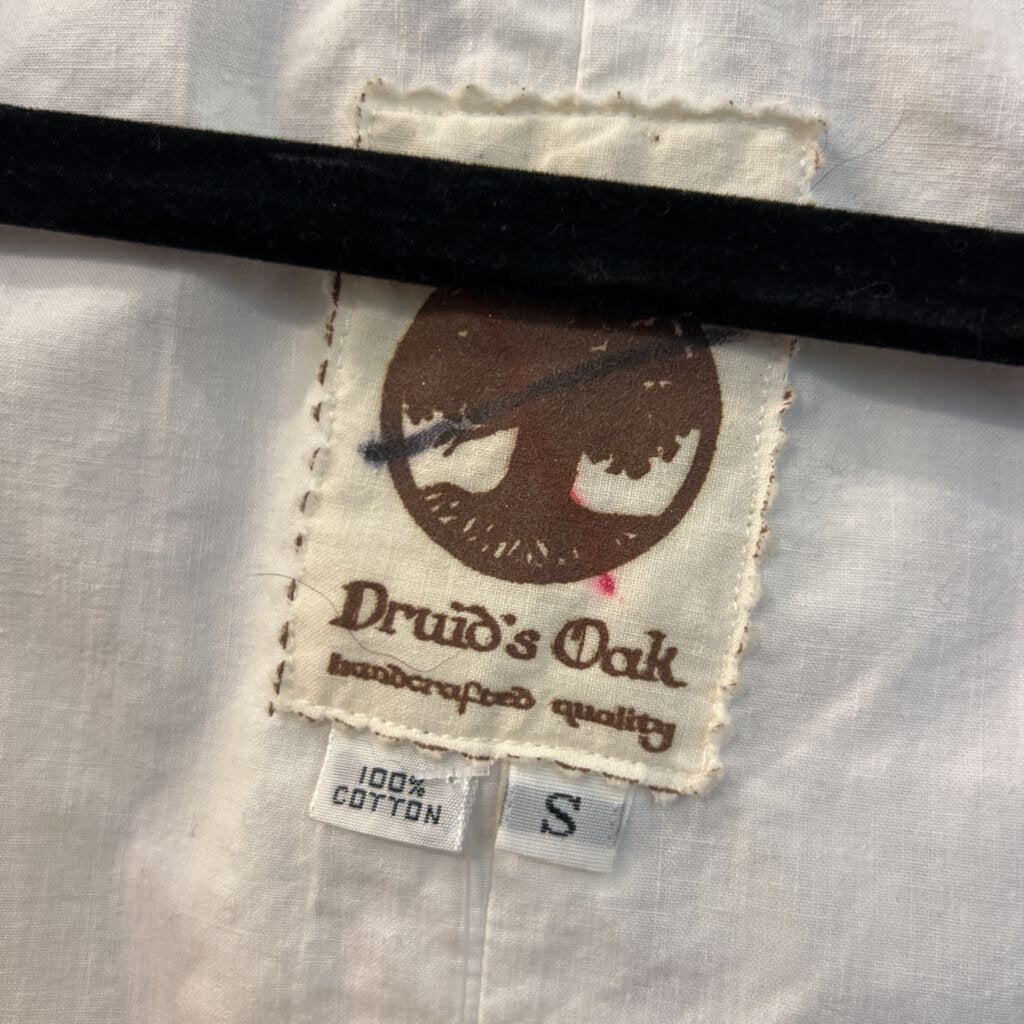 Druids Oak White/ Purple Striped Vest Top Small