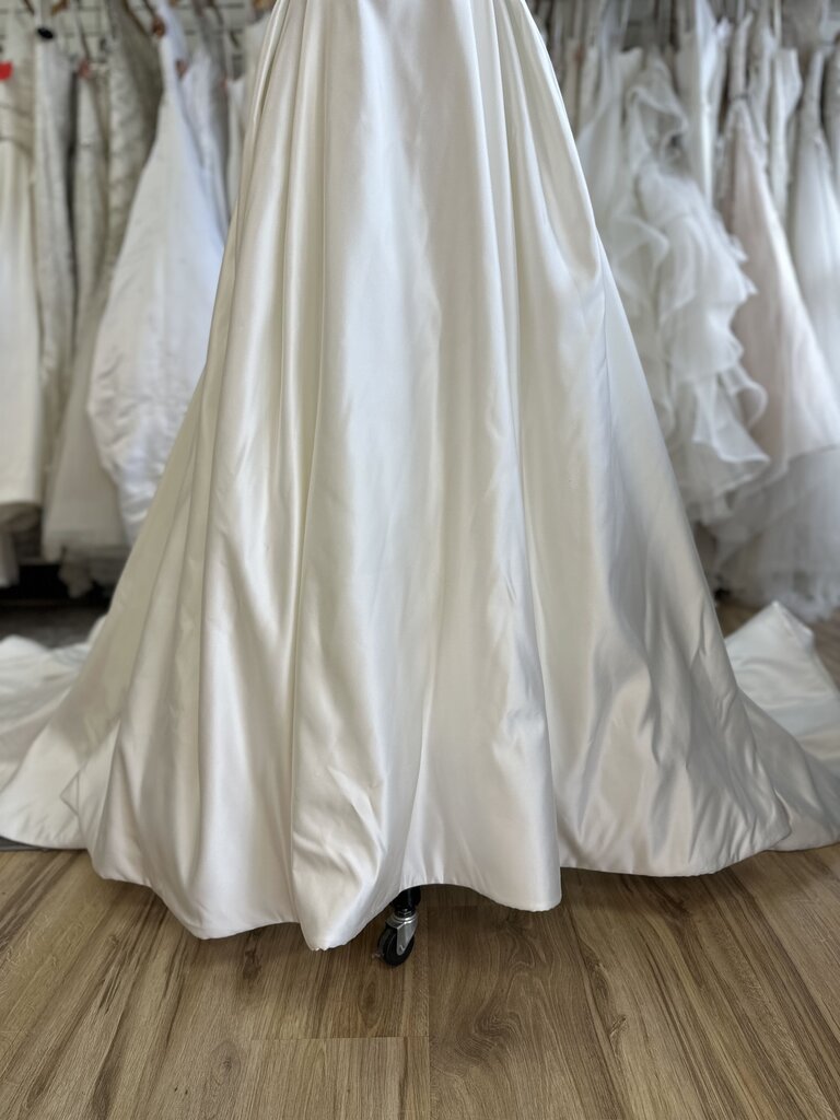 Jasmine Collection Ivory Off Shoulder A Line Bridal Gown 14