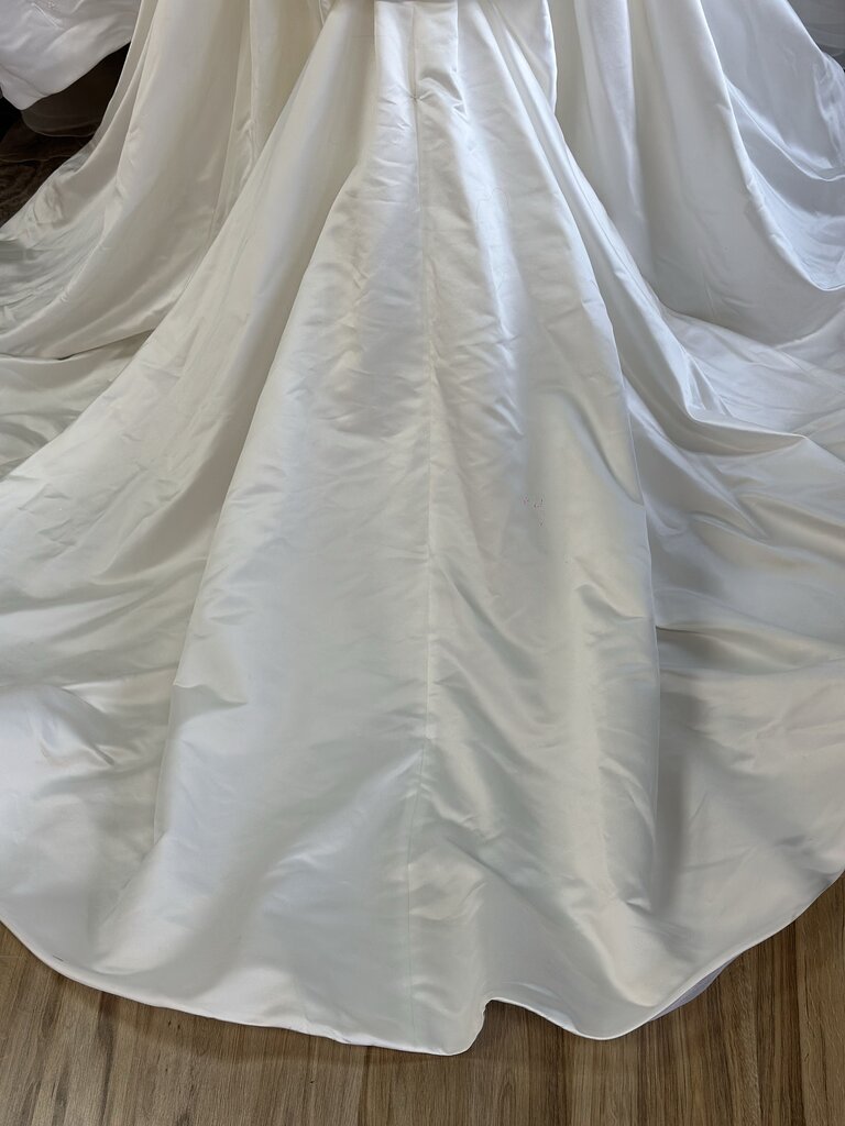 Jasmine Collection Ivory Off Shoulder A Line Bridal Gown 14