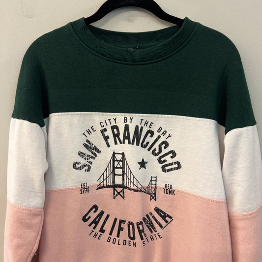 Klesis Land Color Block San Francisco Long Sleeve Pullover Small