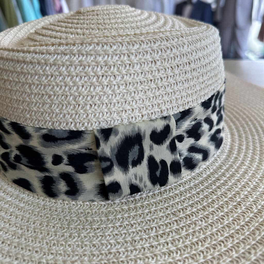 Marcus Adler Cream/ Leopard Sun Hat