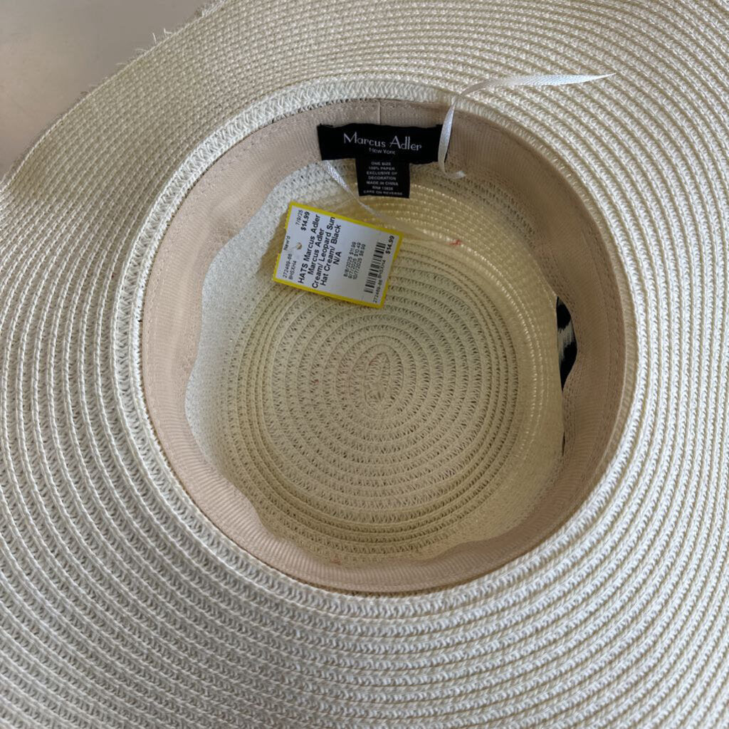 Marcus Adler Cream/ Leopard Sun Hat