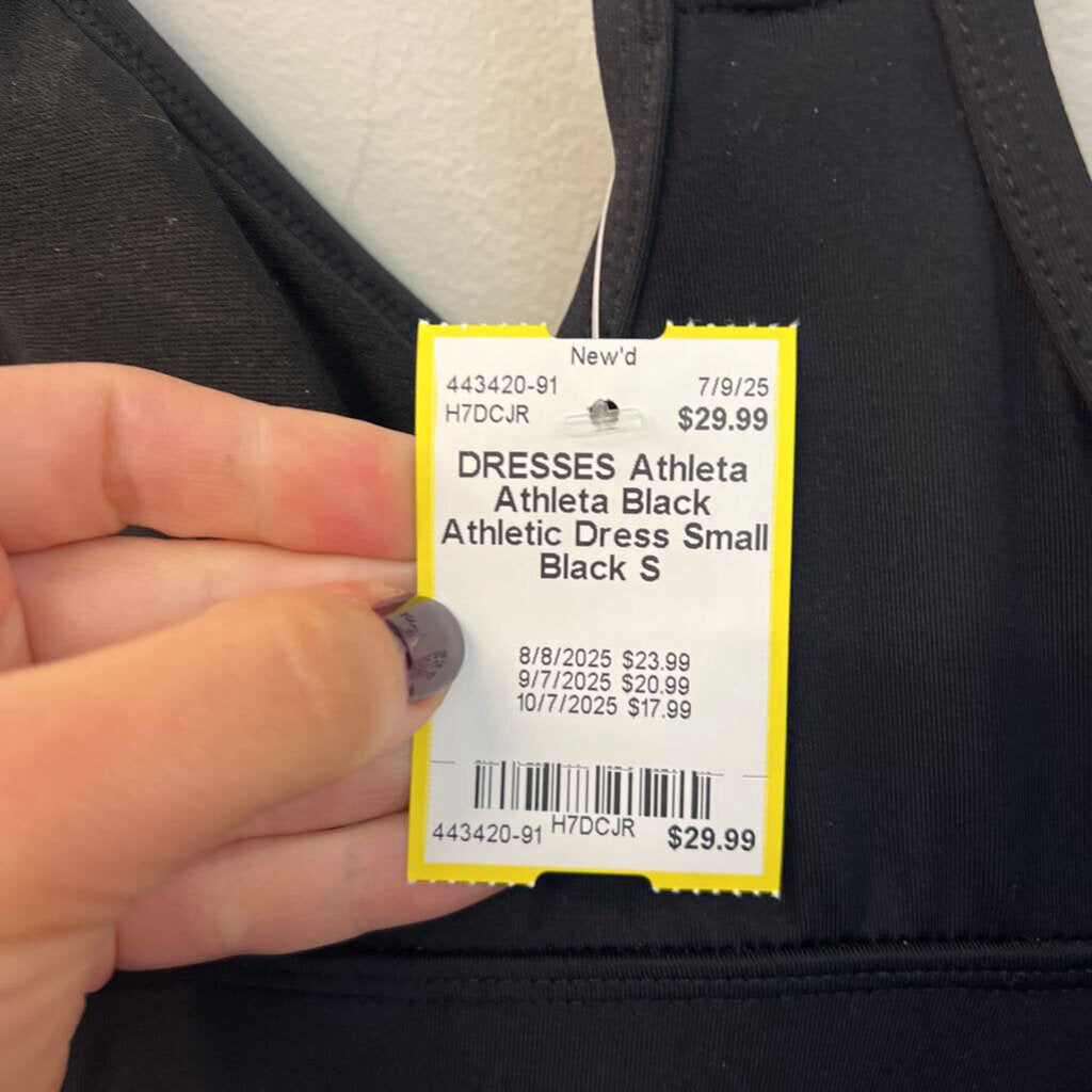 Athleta Black Athletic Dress Small