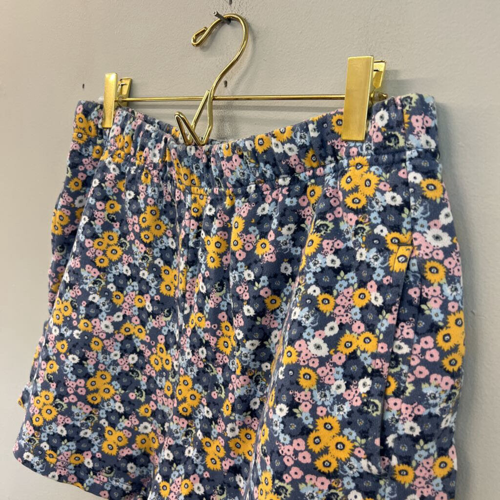 Vans Blue/ Multi Flower Print Pull On Shorts Medium