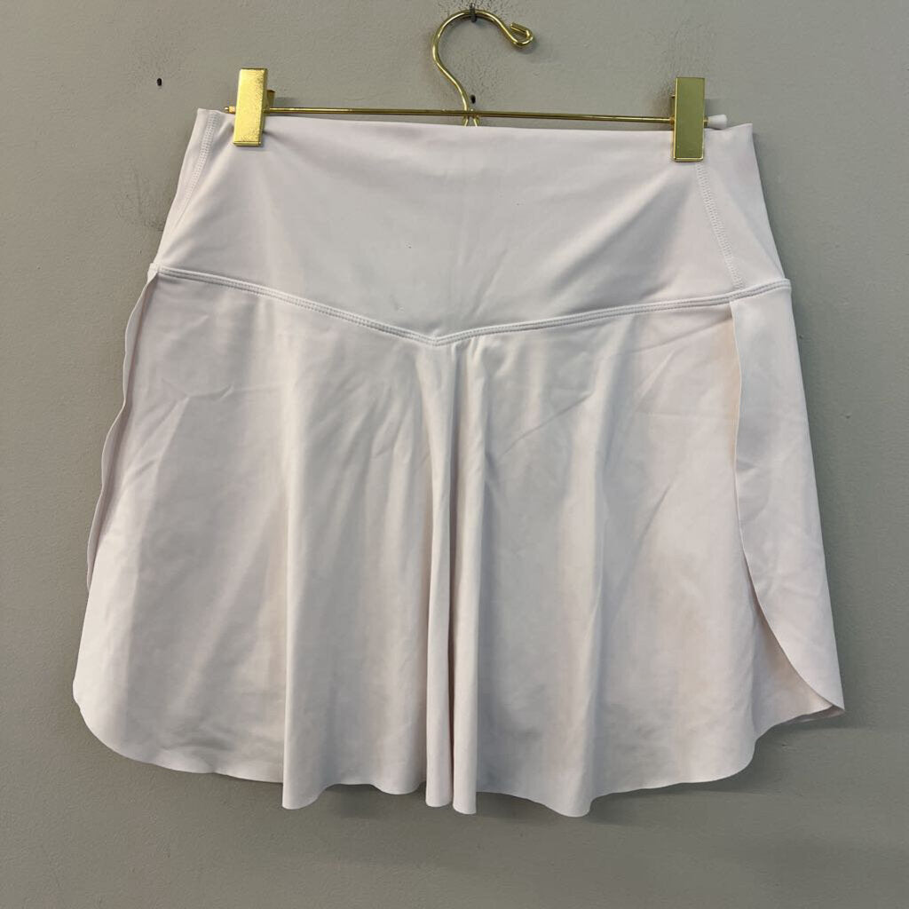 White Athletic Split Side Skort Medium