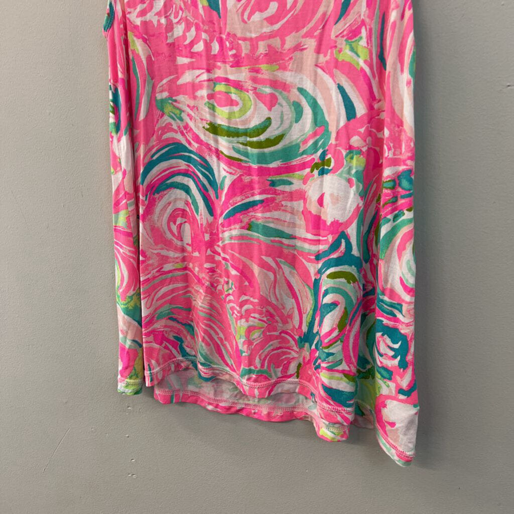 Lilly Pulitzer Pink/ Multi Print Tank Top Extra Small