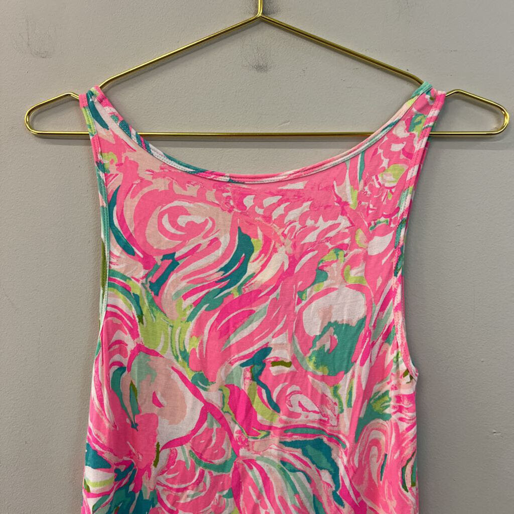 Lilly Pulitzer Pink/ Multi Print Tank Top Extra Small