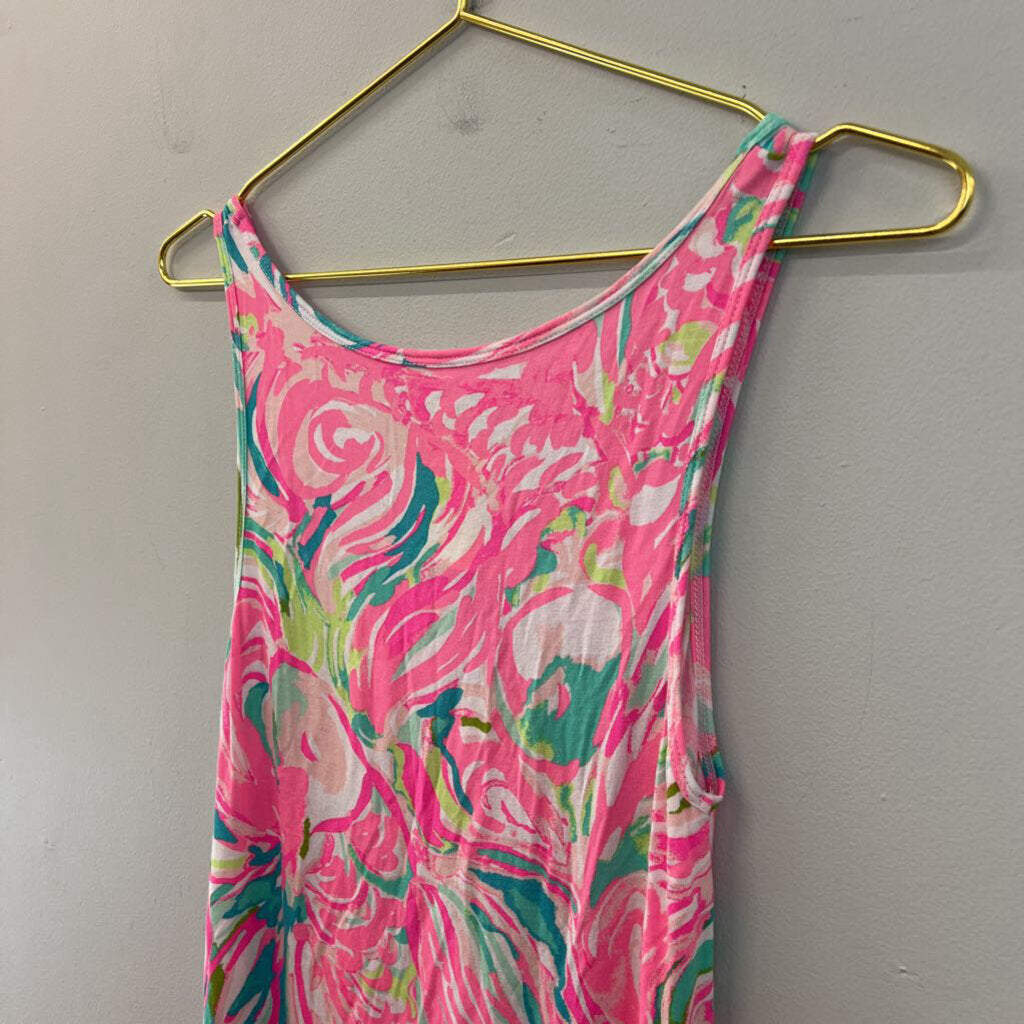 Lilly Pulitzer Pink/ Multi Print Tank Top Extra Small