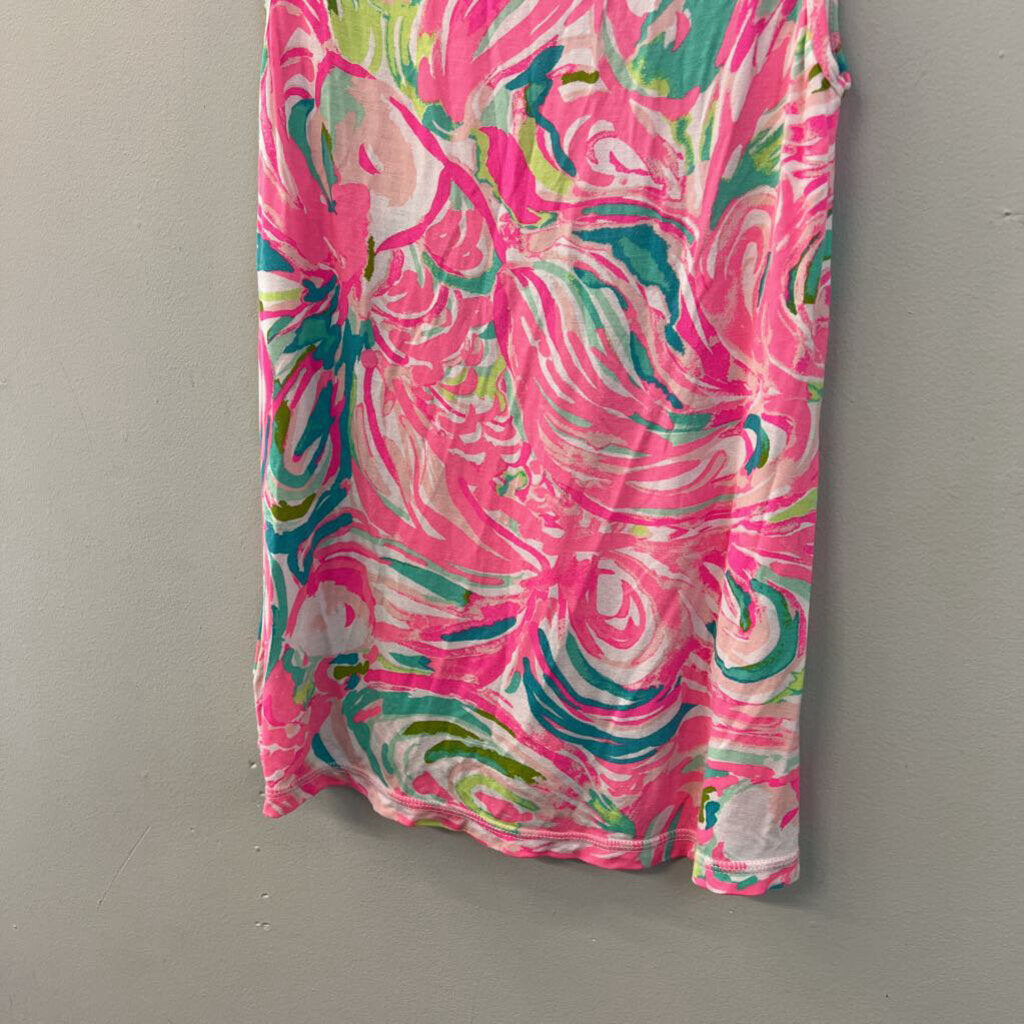 Lilly Pulitzer Pink/ Multi Print Tank Top Extra Small