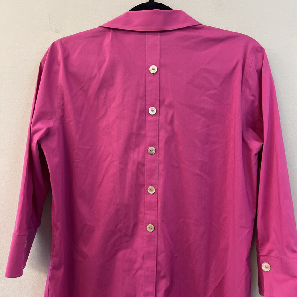 Foxcroft Pink Long Sleeve Button Down Top 6