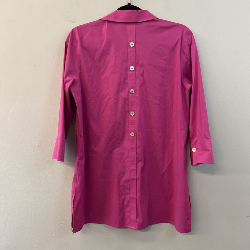 Foxcroft Pink Long Sleeve Button Down Top 6