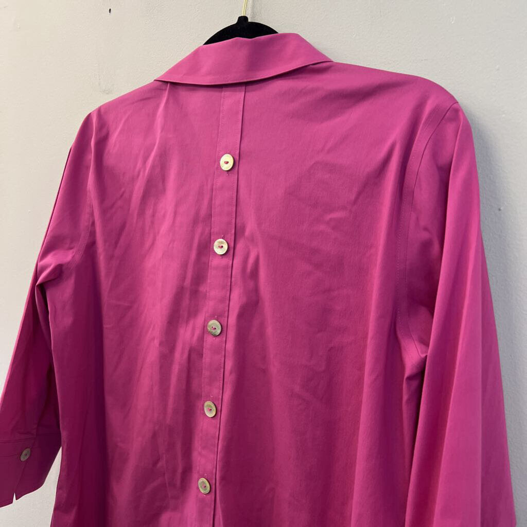 Foxcroft Pink Long Sleeve Button Down Top 6
