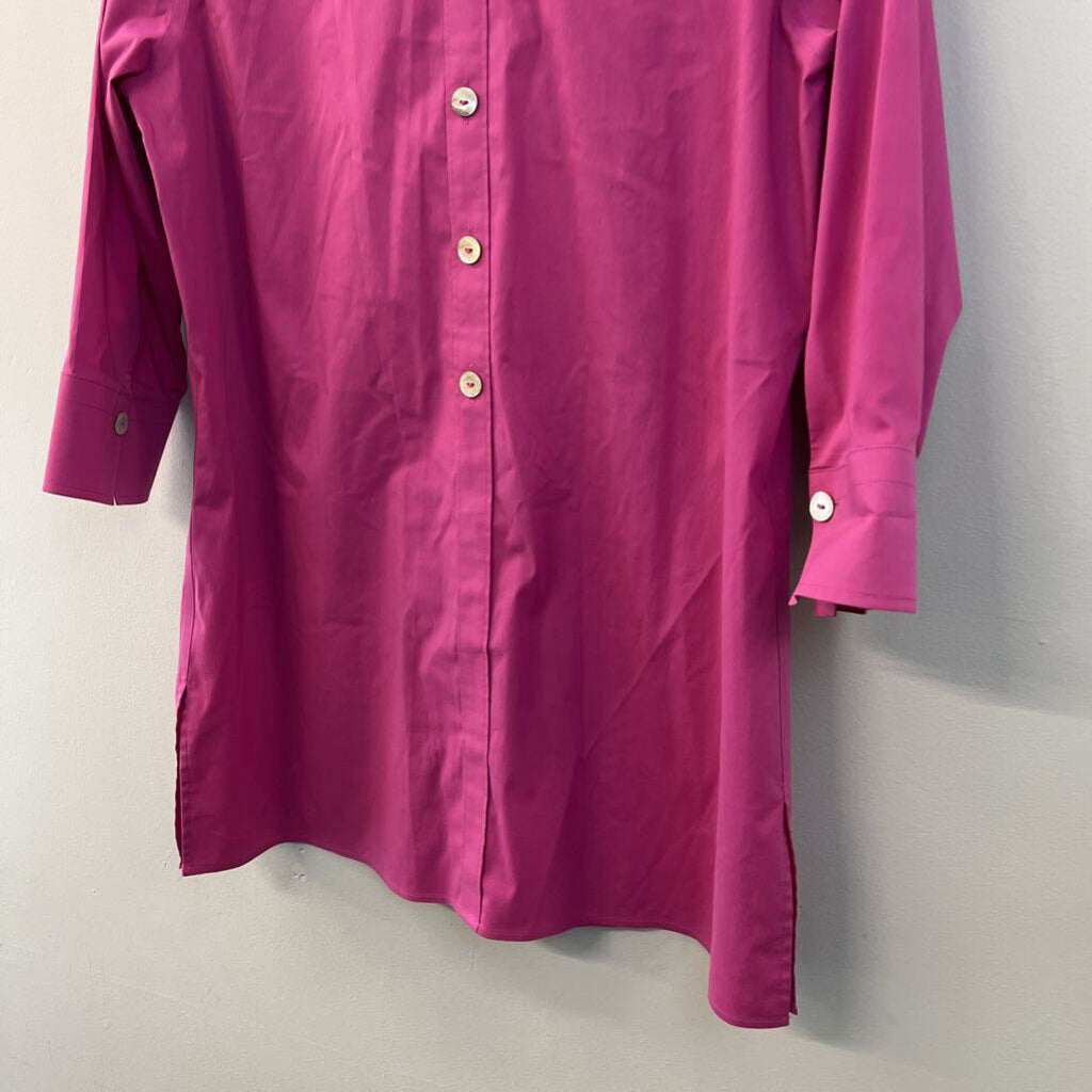 Foxcroft Pink Long Sleeve Button Down Top 6