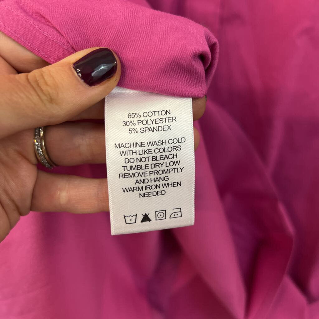 Foxcroft Pink Long Sleeve Button Down Top 6