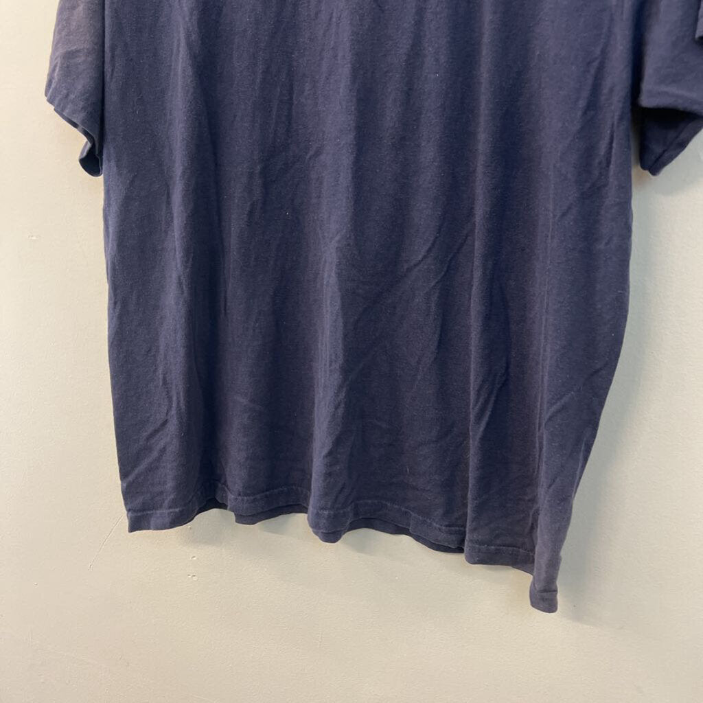 Navy Giorgio Armani Short Sleeve Graphic Tee Medium