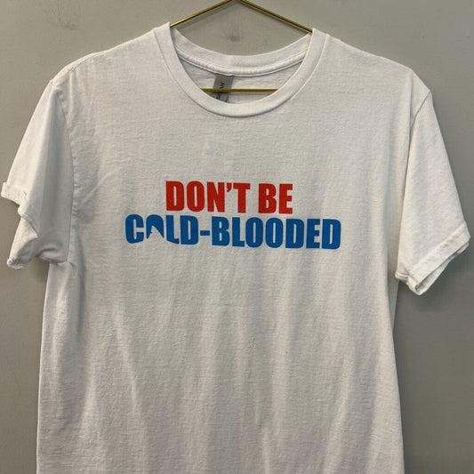 Gildan White/ Multi Cold Blooded Short Sleeve Graphic Tee Medium