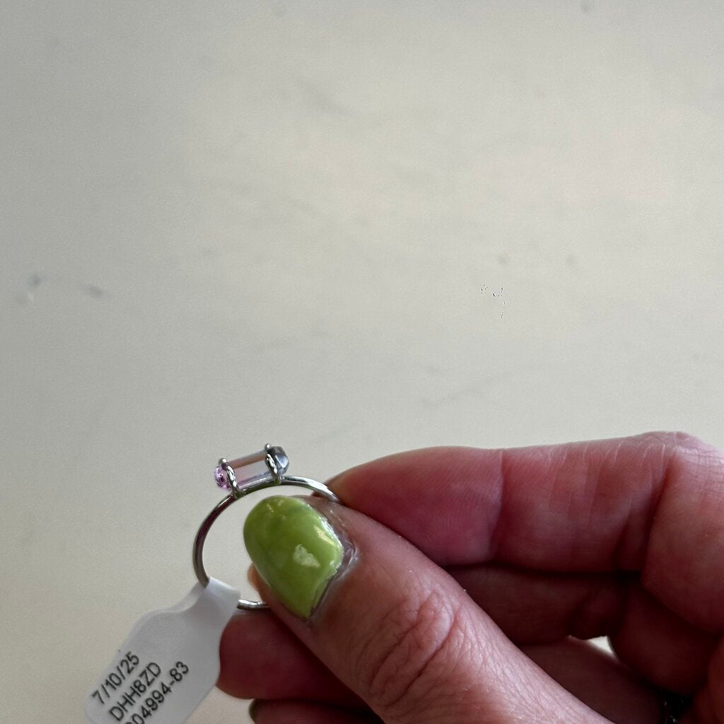 Pura Vida Silver Quartz Ring Size 9