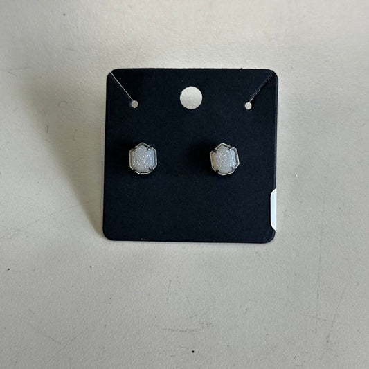 Kendra Scott Silver/ Iridescent Stud Earrings