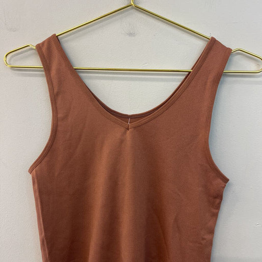 Soft Brown Cropped Tank Top Medium