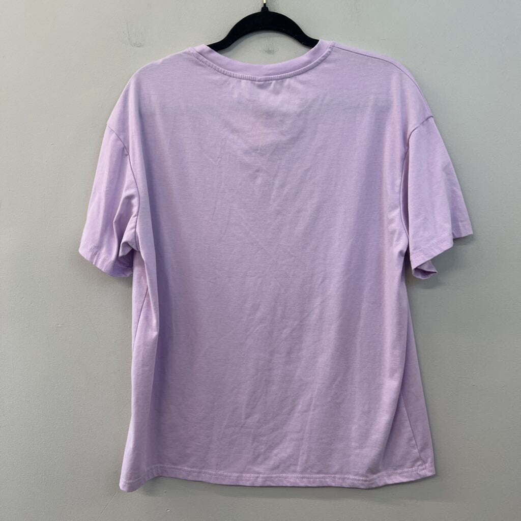 Purple "This Night Is Sparkling" Short Sleeve Graphic Tee Medium