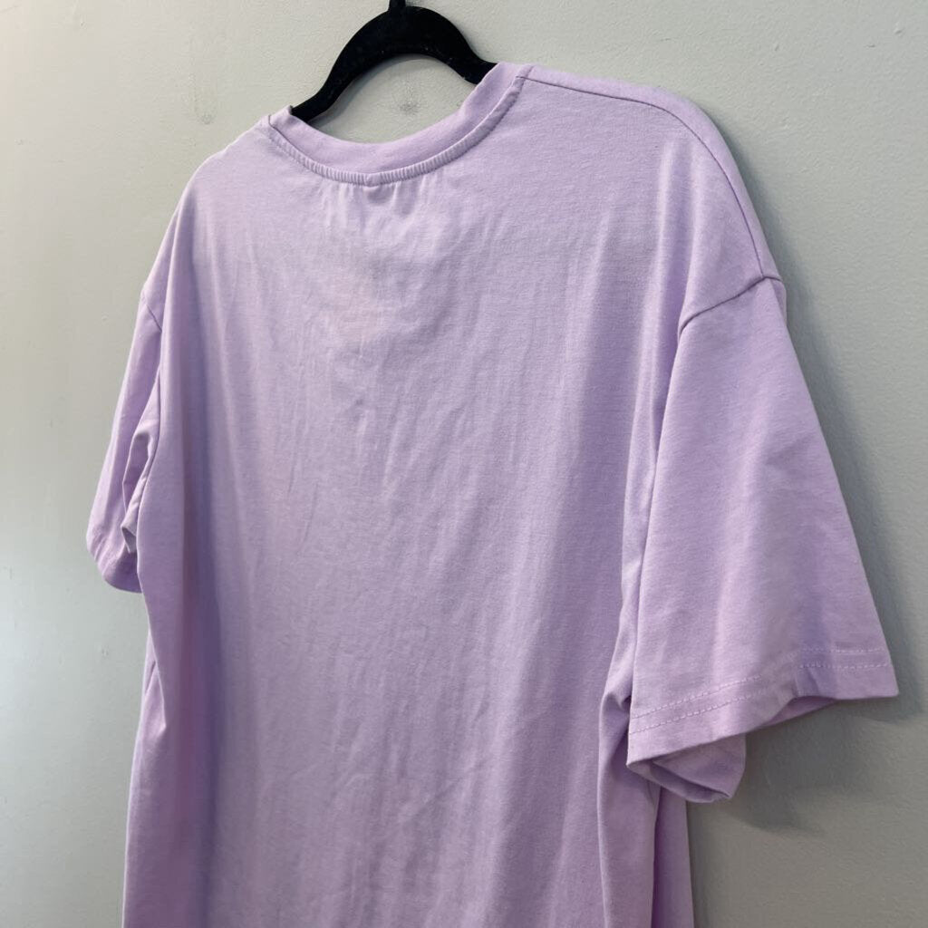 Purple "This Night Is Sparkling" Short Sleeve Graphic Tee Medium