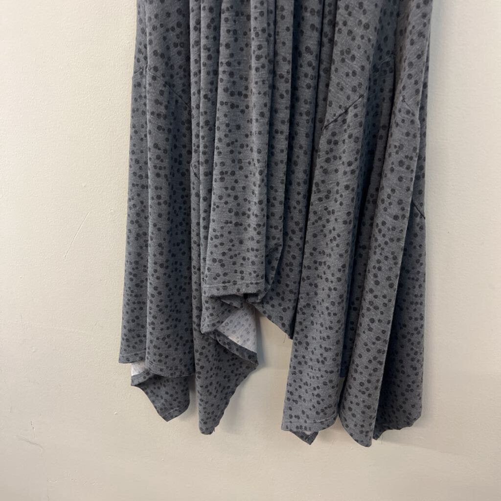 Camille and Company Grey Dot Print Dress Medium