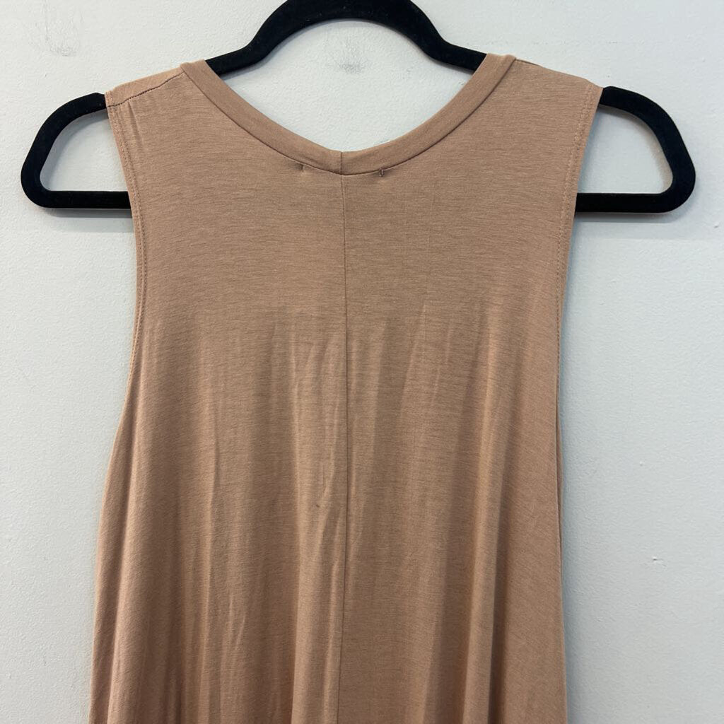 Uge Brown Tank Shift Dress Medium