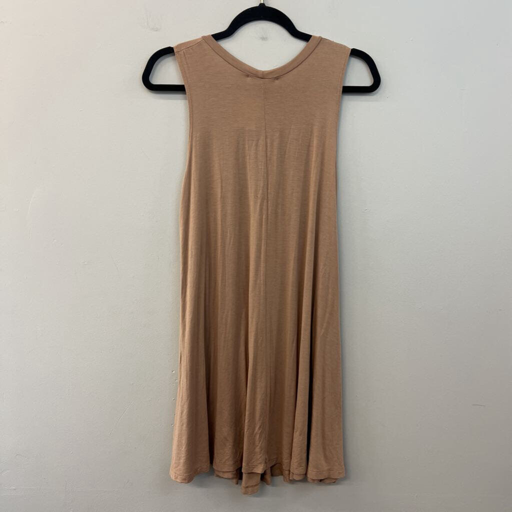 Uge Brown Tank Shift Dress Medium