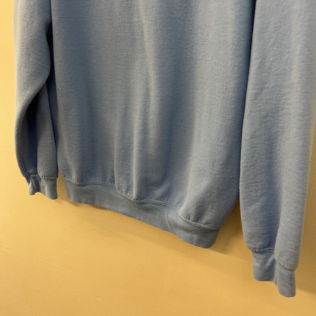 Gildan Blue Embroidered In My Teacher Era Long Sleeve Pullover Large