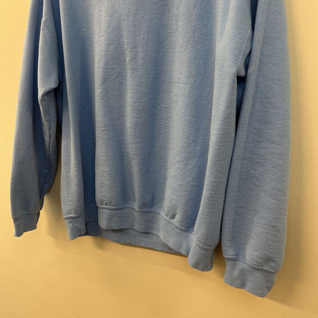 Gildan Blue Embroidered In My Teacher Era Long Sleeve Pullover Large