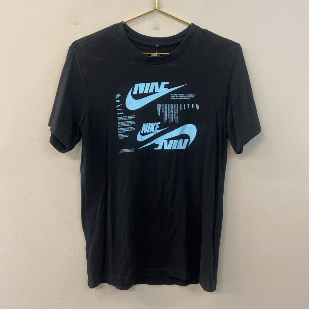 Nike Black/ Blue Short Sleeve Graphic Tee Small
