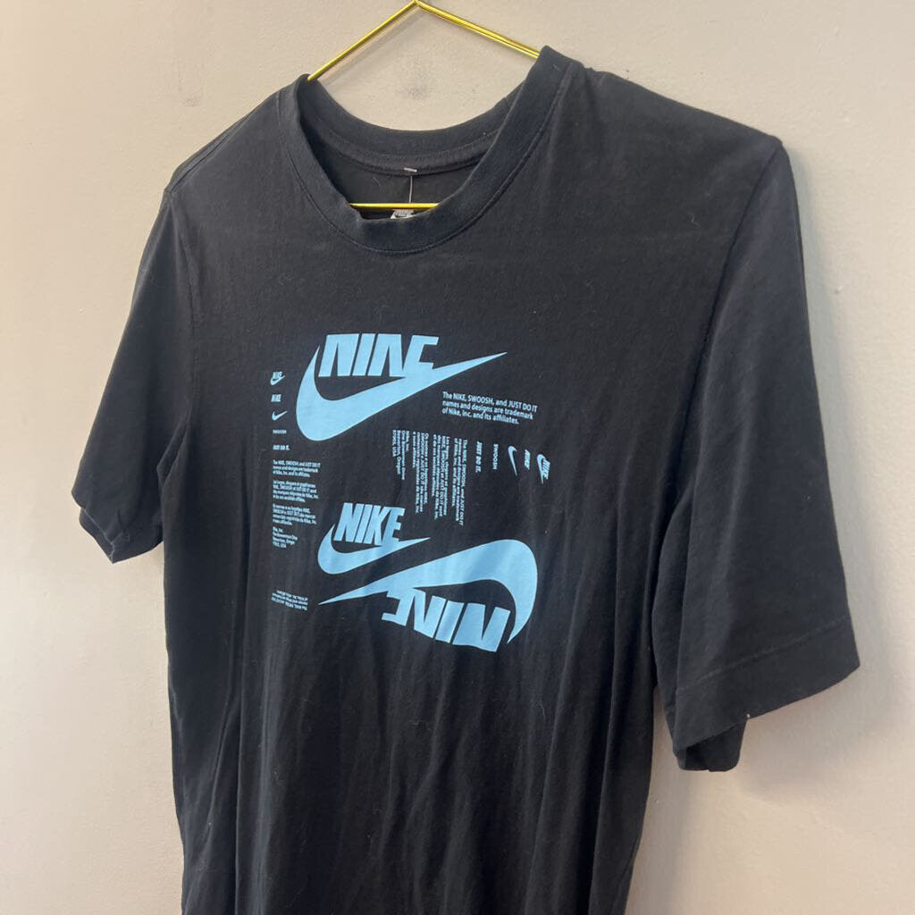 Nike Black/ Blue Short Sleeve Graphic Tee Small