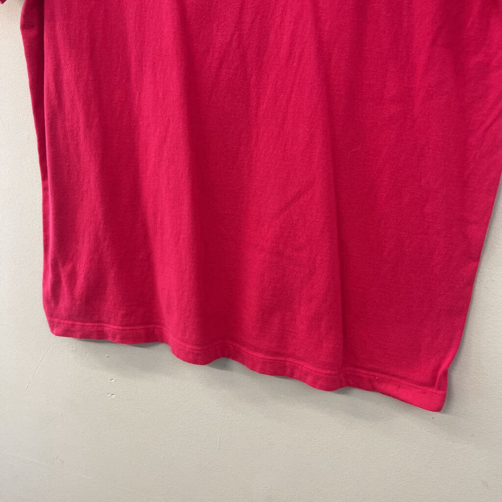 Nike Pink Butterfly Logo Short Sleeve Graphic Tee Medium