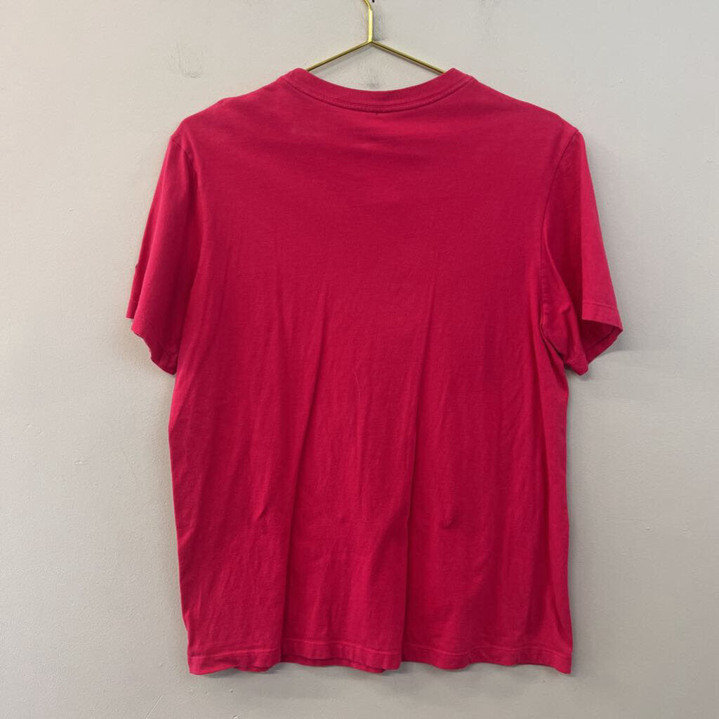 Nike Pink Butterfly Logo Short Sleeve Graphic Tee Medium