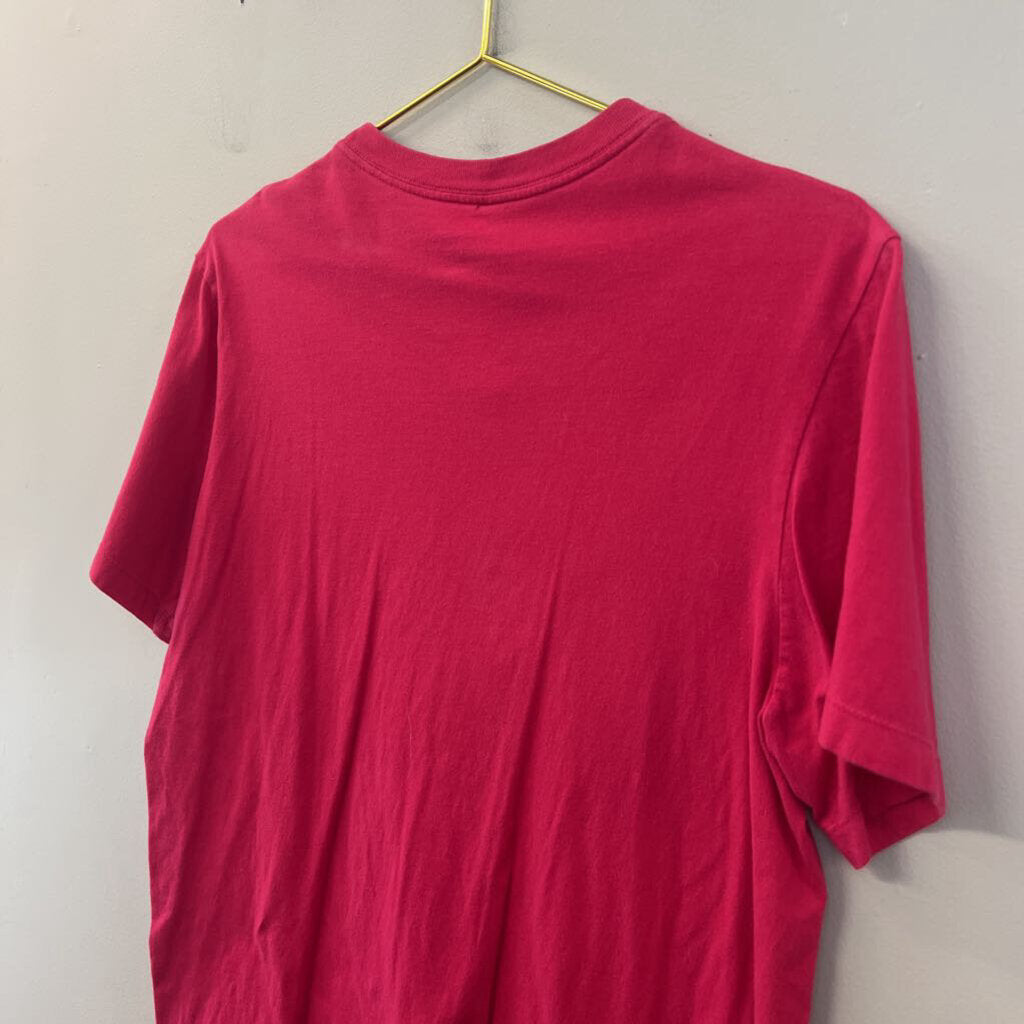 Nike Pink Butterfly Logo Short Sleeve Graphic Tee Medium
