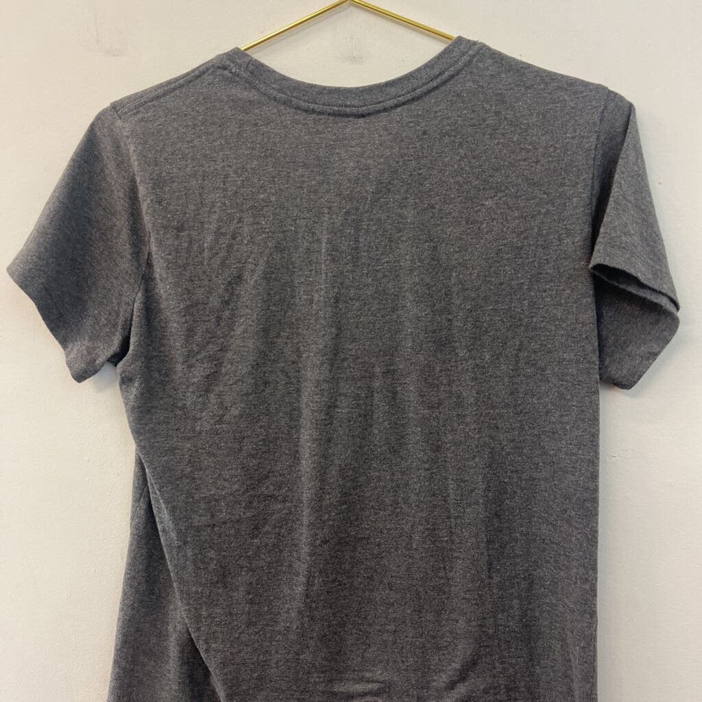 Adidas Grey Logo Short Sleeve Top Medium