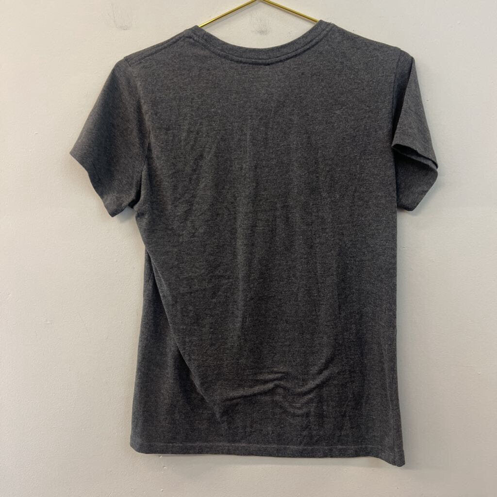 Adidas Grey Logo Short Sleeve Top Medium