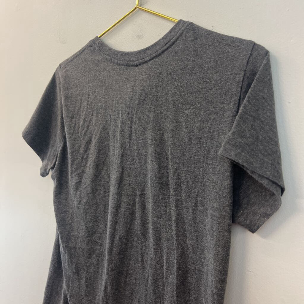 Adidas Grey Logo Short Sleeve Top Medium