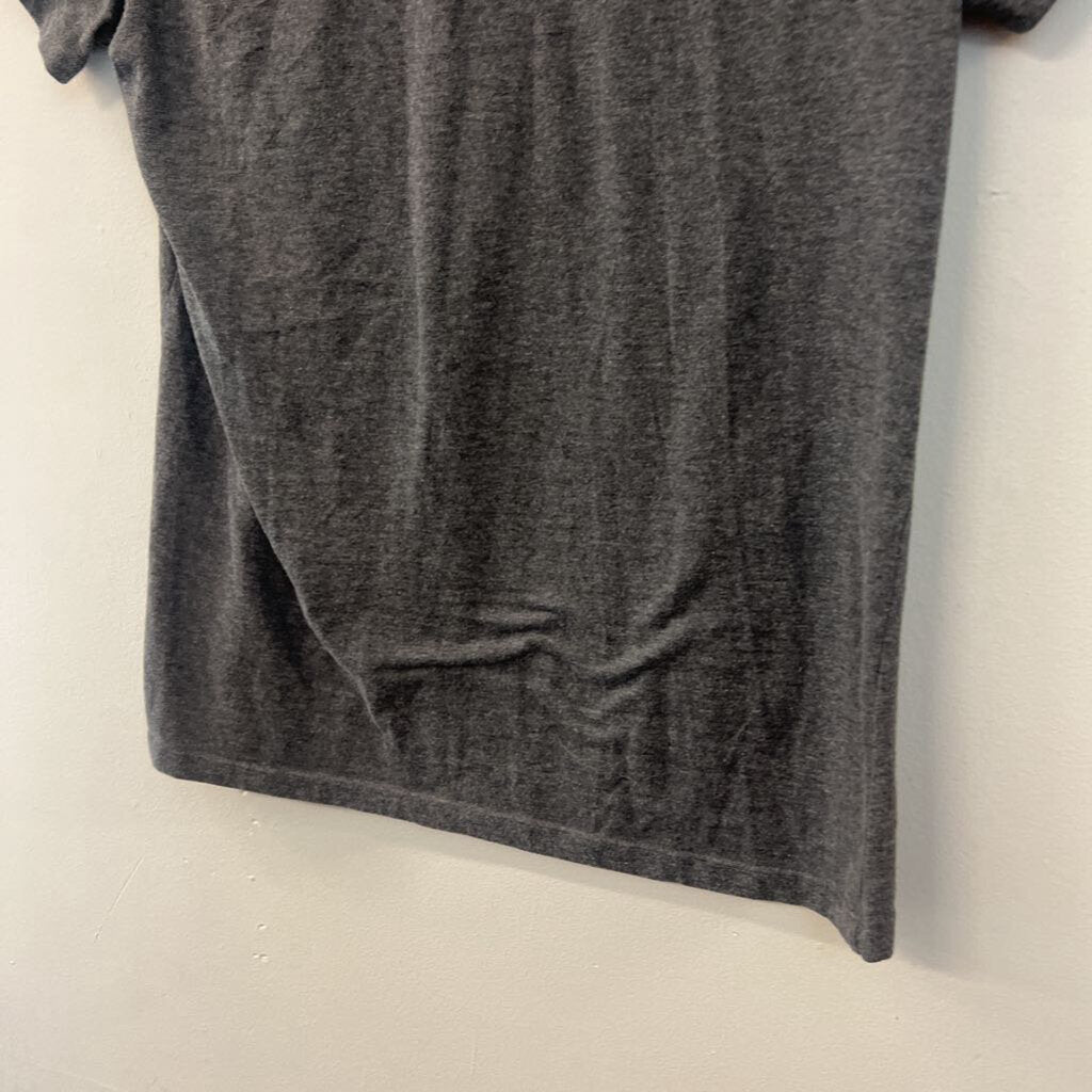 Adidas Grey Logo Short Sleeve Top Medium