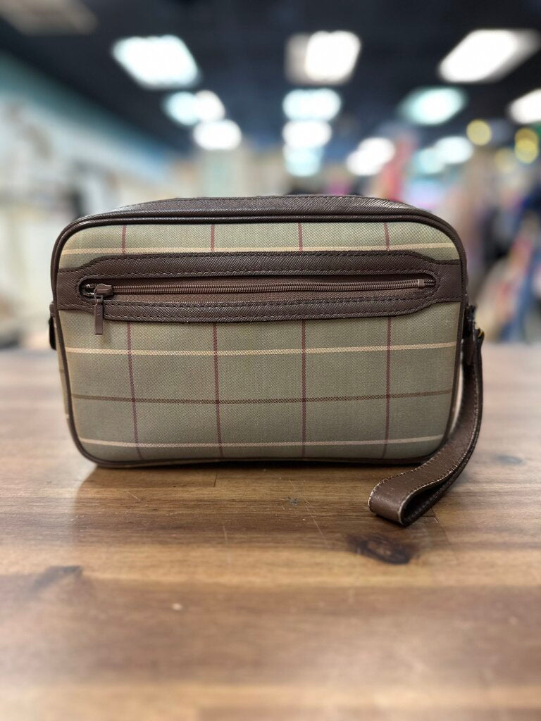Burberry Nova Check Clutch Bag Canvas and Leather
